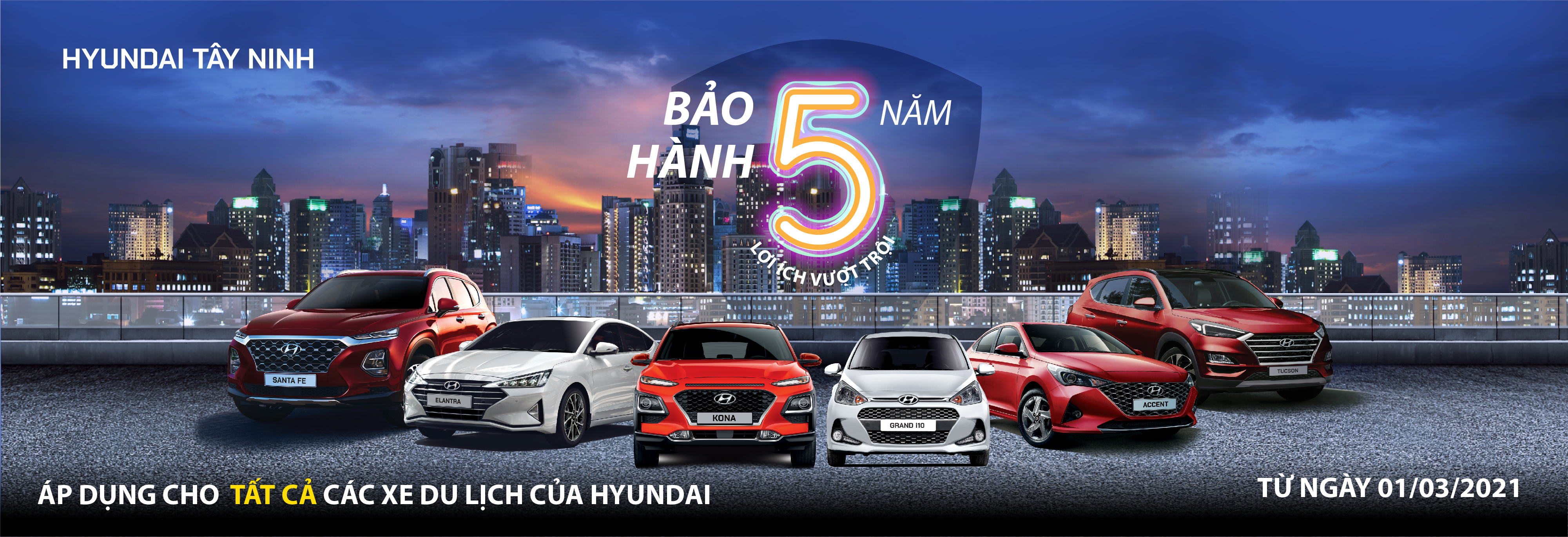 TC MOTOR NÂNG BẢO HÀNH 5 NĂM CHO CÁC MẪU XE DU LỊCH HYUNDAI