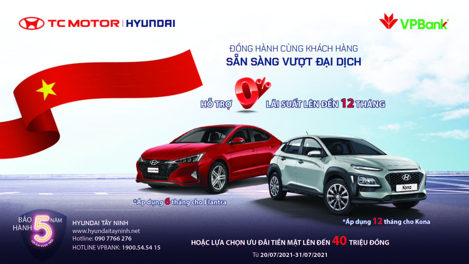 Hyundai KONA & Elantra khuyến mại tới 40 triệu đồng