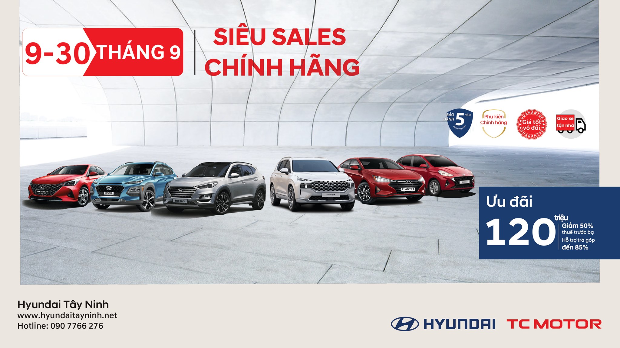 THÁNG 9 SIÊU SALES CHÍNH HÃNG - ƯU ĐÃI LÊN ĐẾN 120 TRIỆU