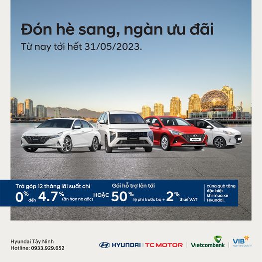 Nghĩ đến Hè, Nghĩ đến xe Hyundai   ☀️ĐÓN HÈ SANG - NGÀN ƯU ĐÃI☀️