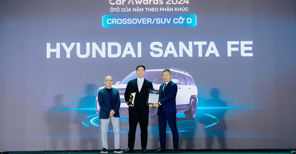 Hyundai Santa Fe và Hyundai Accent được vinh danh tại Car Award 2024 của VnExpress